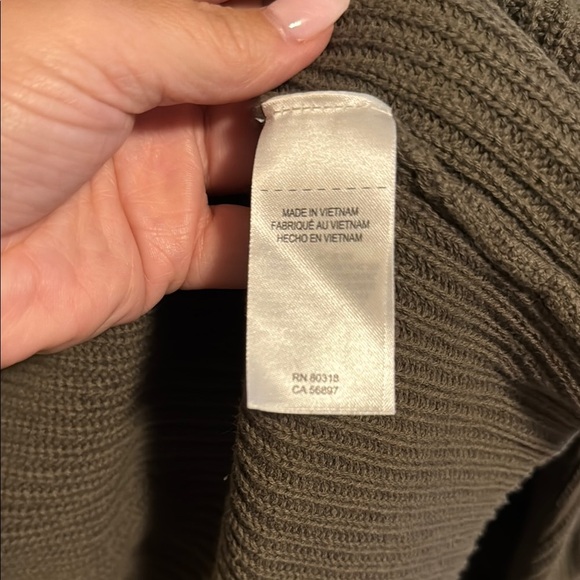 Lucky Brand Green Crewneck Sweater Ribbed Knit - Picture 3 of 5